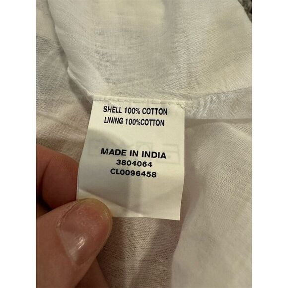 Wayward Fancy Women's Midi Dress Stripe Smocked Waist Flutter Sleeve Large - Picture 4 of 8